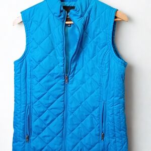 Relativity Outerwear Women's Quilted Puffer Vest Blue Size Medium